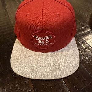 Brixton Red and Gray Men's Hat